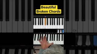 Play these beautiful piano broken chords  Improvisation tip shorts improvisation improviseren [upl. by Der319]