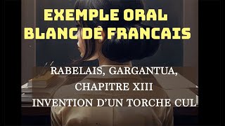 Exemple doral blanc sur Gargantua de Rabelais chapitre XIII Le torchecul [upl. by Chancelor]