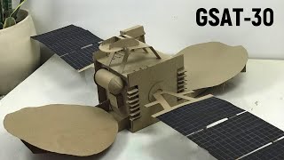 GSAT30 Satellite model for science projects  How to make an Indian satellite model  ISRO  DIY [upl. by Roxy]