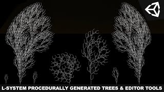 Unity3d Procedural Generation  LSystem Procedurally Generated Trees And Editor Tools [upl. by Nocaj]