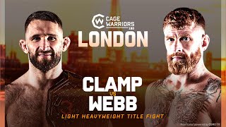 ANDY CLAMP VS JAMES WEBB  FULL MATCH  CAGE WARRIORS 180  MOLA TV [upl. by Esme]