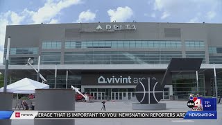 May 25 2023  5 pm Vivint Arena Changing Name to Delta Center Wasatch Front Transportation Pro [upl. by Ghassan]