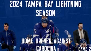 2024 Tampa Bay Lightning Season Home Opener against Carolina [upl. by Skyler425]