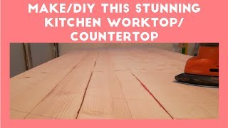 DIYHow to make stunning amp simple kitchen countertopworktop AZ [upl. by Euqinomod]