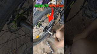 Fatbike Gear To Non Gear ⚙️😢vlog shorts viralvideo fatbike [upl. by Gnauq]