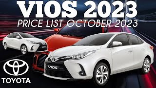 Toyota Vios Price List [upl. by Izy]