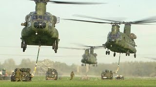 quotHeavy Deliveryquot Dutch CH47 Chinooks Sling Load Training [upl. by Mercer782]