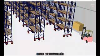 ProModel AutoCAD Edition  Simple Warehouse Example Using Factory Design Utilities and ProModel [upl. by Laney]