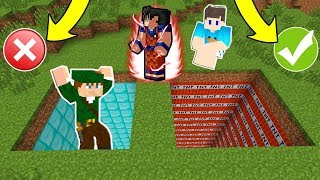 NÃO ESCOLHA O BURACO ERRADO NO MINECRAFT DIAMANTE OU TNT [upl. by Milon]