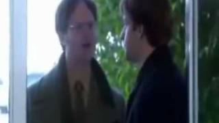 The Office Funny Clips Jim and Dwight Door Safety [upl. by Ferdinand]