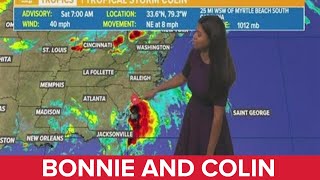 Saturday morning update Tropical Storm Colin forms Bonnie update [upl. by Nyrroc235]