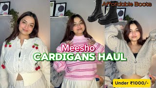 Winter cardigans haul 🥰🍂  Meesho haul  meeshowinterhaul cardigan meeshohaul [upl. by Lunnete275]