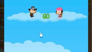 Poptropica Multiplayer Room Game Sky Dive Example [upl. by Paulie]