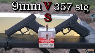 Best One Shot Stop ✋️ 9mm P VS 357 sig Ballistics Gel Test [upl. by Eciram]