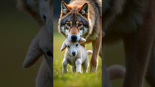 Hunter wolf attack on baby calf cow cowcalf wolf motherslove animals😭 [upl. by Ttesil568]