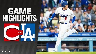 Reds vs Dodgers Game Highlights 51824  MLB Highlights [upl. by Reviere482]