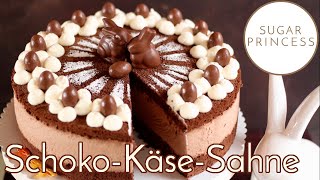 SchokoKäseSahneTorte backen Traumhafte Ostertorte mit viel Schokolade  Rezept von Sugarprincess [upl. by Merline]