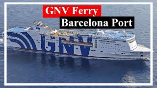 GNV Ferry from Barcelona Port [upl. by Ajaj408]