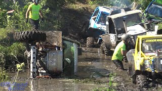 Offroad racing with selfbuilt and improved offroad jeeps Offroad event Klaperjahte 2023  ET 1 [upl. by Novikoff]