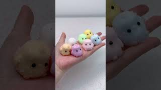 FUFUSQUISHY ASMR 🐣🎨 7pc mini rainbow chicken [upl. by Banyaz]