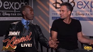 Don Cheadles Reaction to Mark Ruffalo Spoiling Avengers [upl. by Fredericka324]