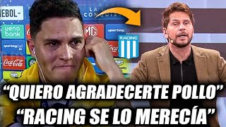 😱LAS EMOCIONANTES PALABRAS DE QUINTERO PARA EL POLLO VIGNOLO  EL AGRADECIMIENTO A RACING🔵⚪️ [upl. by Nyraf887]