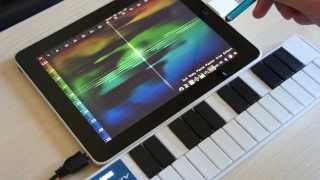 Virtual ANS Drawing the Music on iPad with MIDI Keyboard [upl. by Allekram]