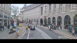 94 bus route going through Regent Street London [upl. by Notsej309]