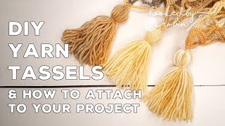 How to Make Your Own Tassels amp How to Attach Them to Your Projects [upl. by Aryhs787]