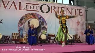 Khukh Mongol  Folk Dance and Princess  Festival DellOriente 25 aprile 2022 Roma Italy [upl. by Ennaxxor266]