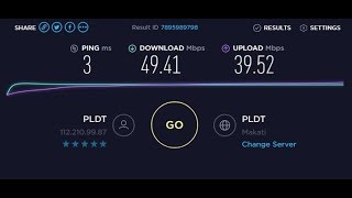 PLDT VDSL speedtest Modem ADSL2VDSL [upl. by Ashley787]