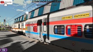 MSTS INDIAN RAILWAYS 22944 INDBDAUND Express Western Railways V10 PC Gameplay Video [upl. by Lrad]