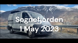 Vanlife Norway  Sognefjorden scenic fjord roads May 2023 [upl. by Arahset]