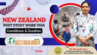 New Zealand PostStudy Work Visa – Conditions and Duration [upl. by Aznaed769]