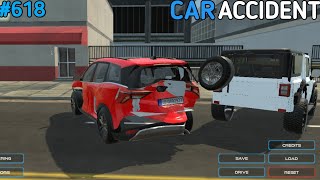 Mahindra Xuv 700 And Thar 😇 High Damage Accident 😱🤕  Indian Car Simulator  Sanchori Gamer 618 [upl. by Leahcimnaes271]