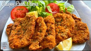 How to Make Fried Pork Chops  Crispy Pork Chops Recipe [upl. by Ecinnaj]