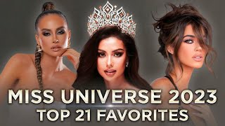 Miss Universe 2023 TOP 21 FAVORITES PREPRELIMINARY [upl. by Nealy896]