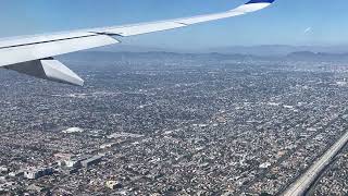 Descent and landing LAX A350 SAS from Copenhagen ￼ [upl. by Anowahs]