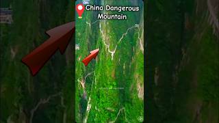 China Dangerous Mountain 😱 Mangshan Wuzhi Peak Scenic Area mountains aerial travel [upl. by Aikemal]