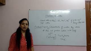 hardness of water lecture 1 by ANU SAMBYAL [upl. by Anoet]