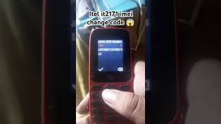 Itel it2171 imei change code 😱Emergency call 😭invalid Sim solution by one code itelmobile itelphon [upl. by Romaine]