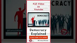 Democracy Explained  What is Democracy democracy democracyinaction democracynow uselection [upl. by Clifford353]