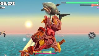 robot sharkrobot Shark versus Piranha shark5G gamer [upl. by Ataynek]