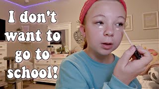 Leahs School Morning Routine and Skincare Officially Leah [upl. by Eidna]