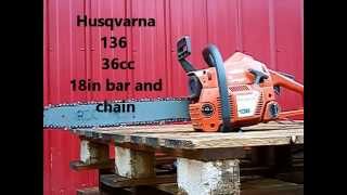 Husqvarna 136 Chainsaw [upl. by Leacim]