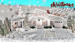 BLOXBURG Winter Christmas Family Home  house build ❄️ [upl. by Nnahteb758]