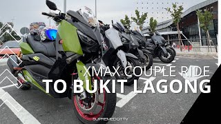 XMAX Couple Ride To Bukit Lagong [upl. by Oibaf418]