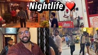 hauz khas village nightlife 😀😱  Vlog 154 [upl. by Serrell486]