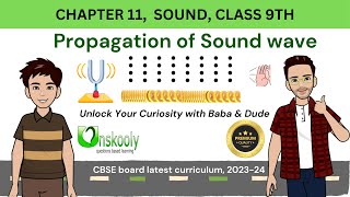 Propagation of Sound wave Compression and Rarefaction  Class 9 Sound  Science chapter 11 NCERT [upl. by Silvain]