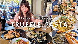 What to Eat in Melbourne Australia DOC ITALIAN FOOD TRUFFLE PASTA MUSSELS BLACK GNOCCHI amp MORE [upl. by Gustave258]